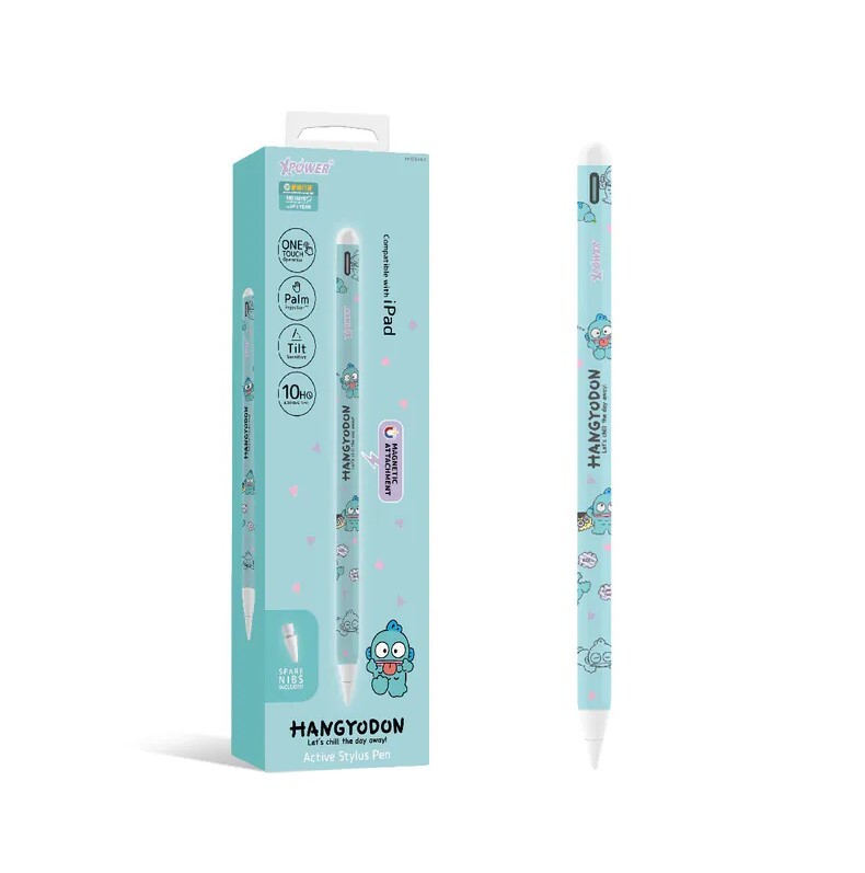 (暑假限時優惠)XPower x Sanrio Hangyodon ST6磁吸主動式觸控筆 (Apple iPad專用)
