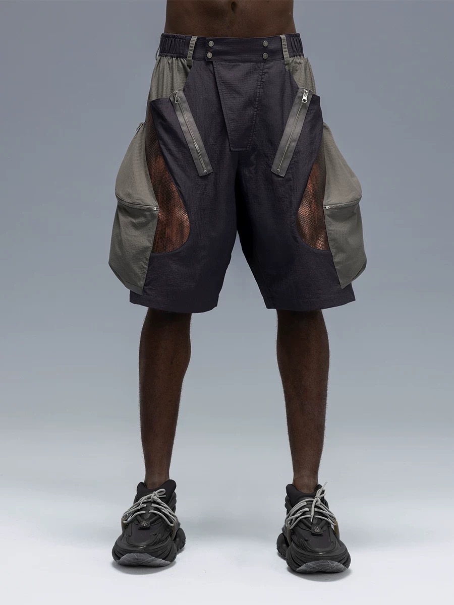 XIPHEVIL「暗鱗紫星弧繭袋機能速乾短褲」