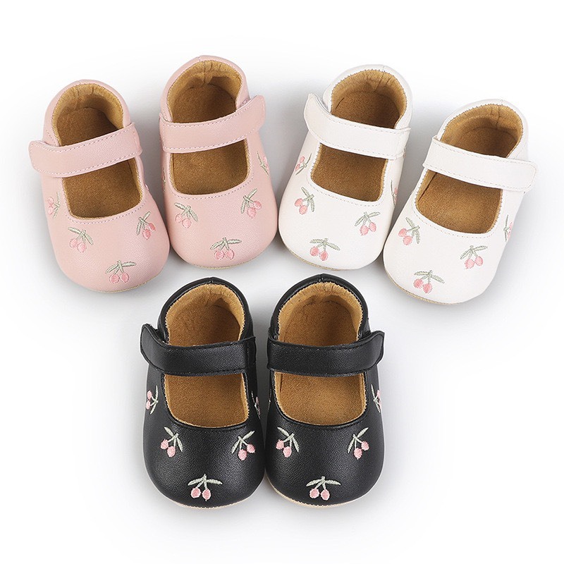 刺繡櫻桃學步鞋