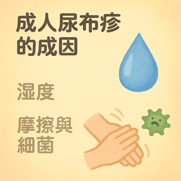 成人尿布疹的原因。