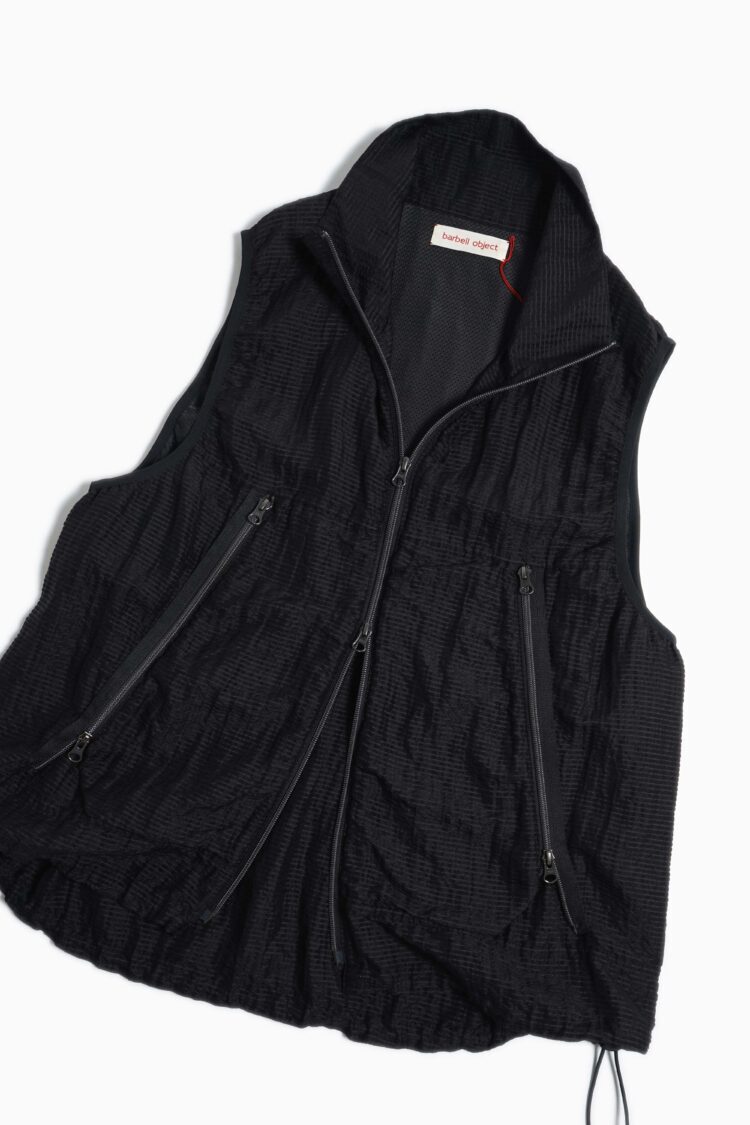 トップス 25ss barbell object UNEVEN vest ssstein barbell object - uneven vest / black