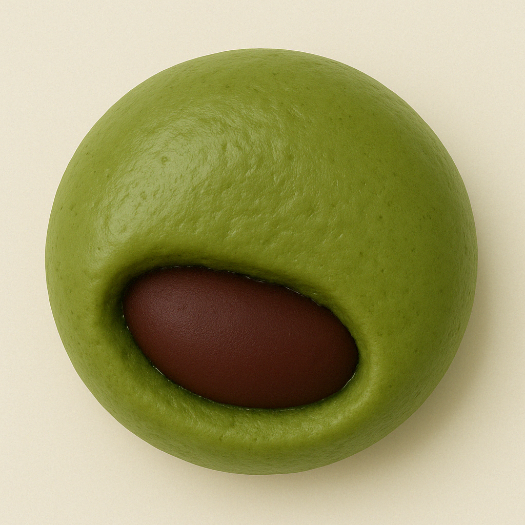 【批量生產】抹茶紅豆粿