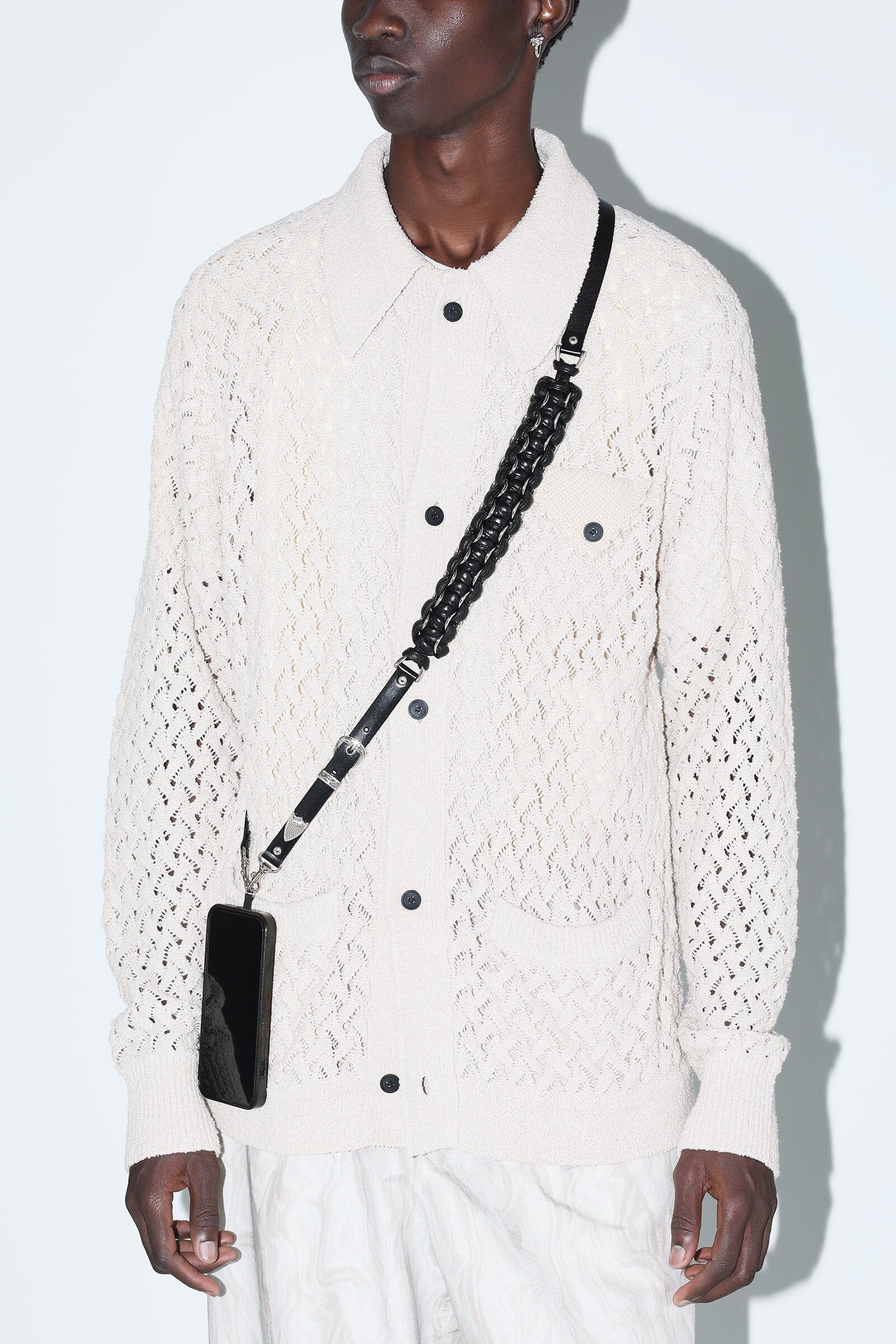 預購┃日本製 TOGA LEATHER BRAID PHONE STRAP 金屬 牛皮 編織 含墊片 背帶 手機繩