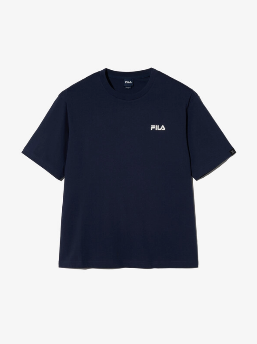 ｜只有一件｜【品牌現貨清倉大折扣】【FILA】Big linear lettering short sleeve t-shirt
