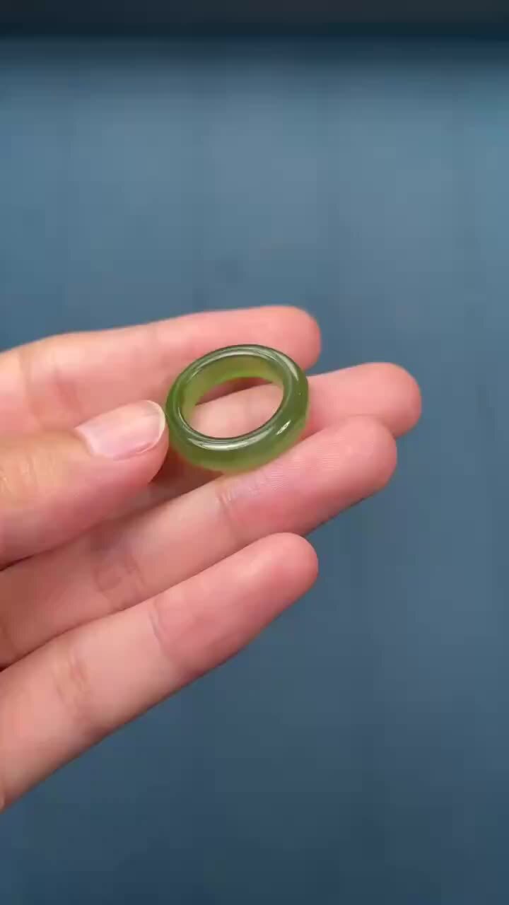 和田玉碧玉指環 (內徑 16mm),天然和田玉軟玉