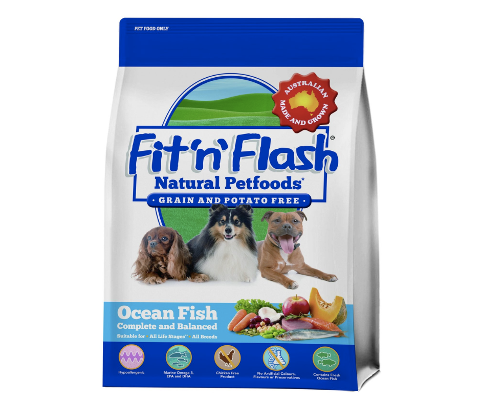 FitnFlash  - 無穀物海洋魚類狗糧 ( (2KG)-預訂須3星期