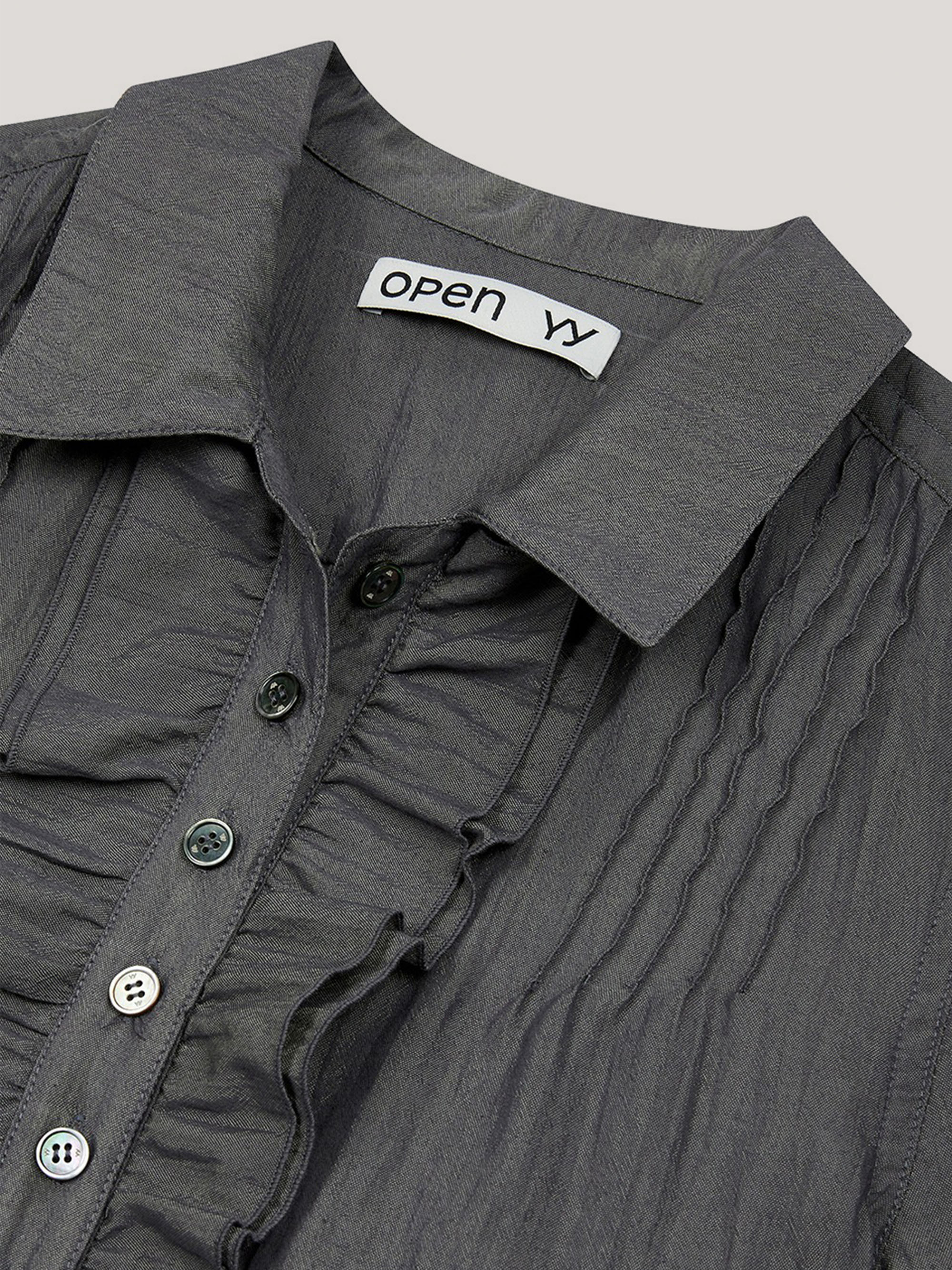 OPEN YY RUFFLE POLO SHIRT 襯衫｜ARKIVE STUDIO