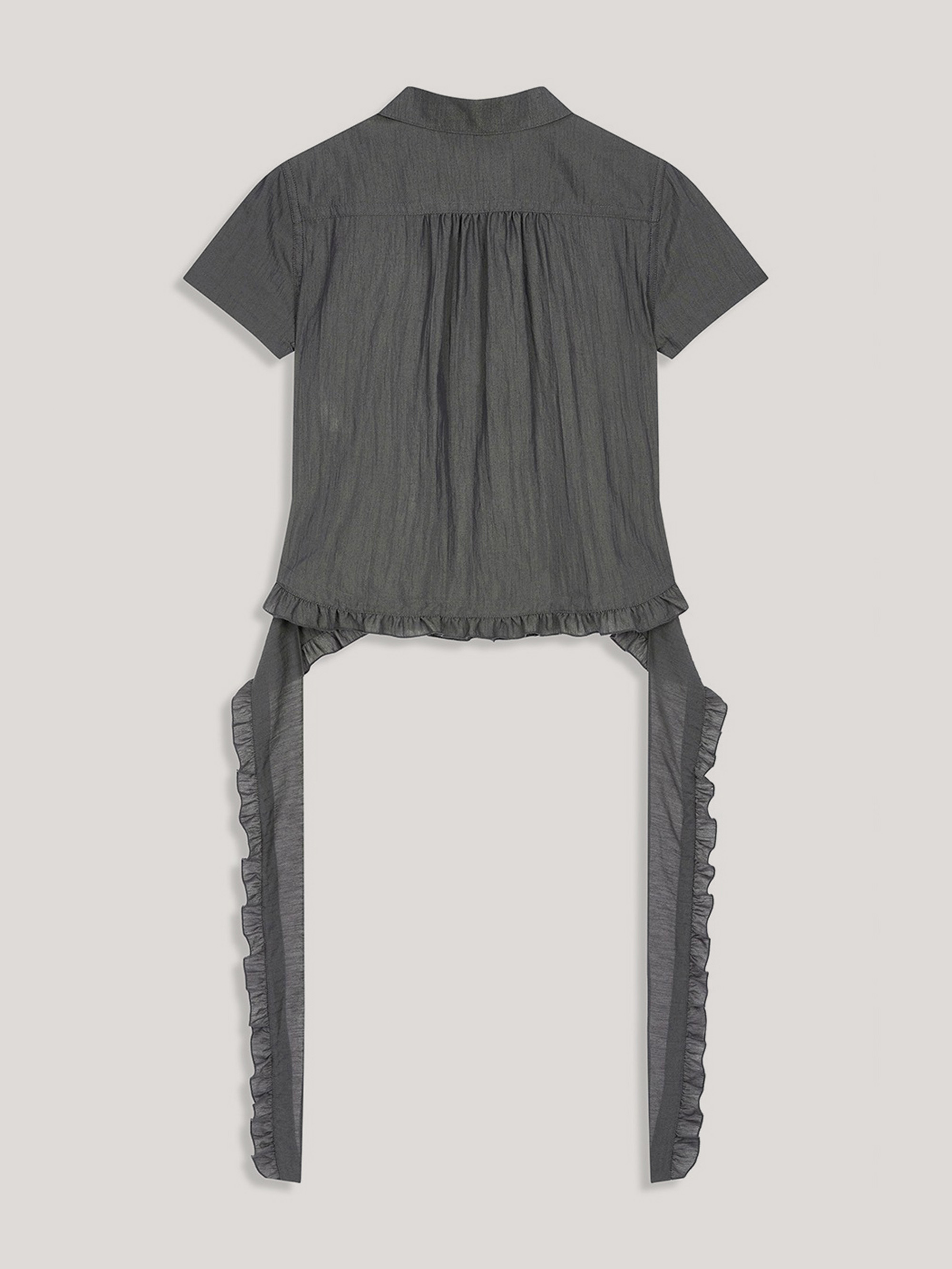 Open YY(オープンワイワイ) RUFFLE POLO SHIRT Open YY(オープンワイワイ) RUFFLE POLO SHIRT