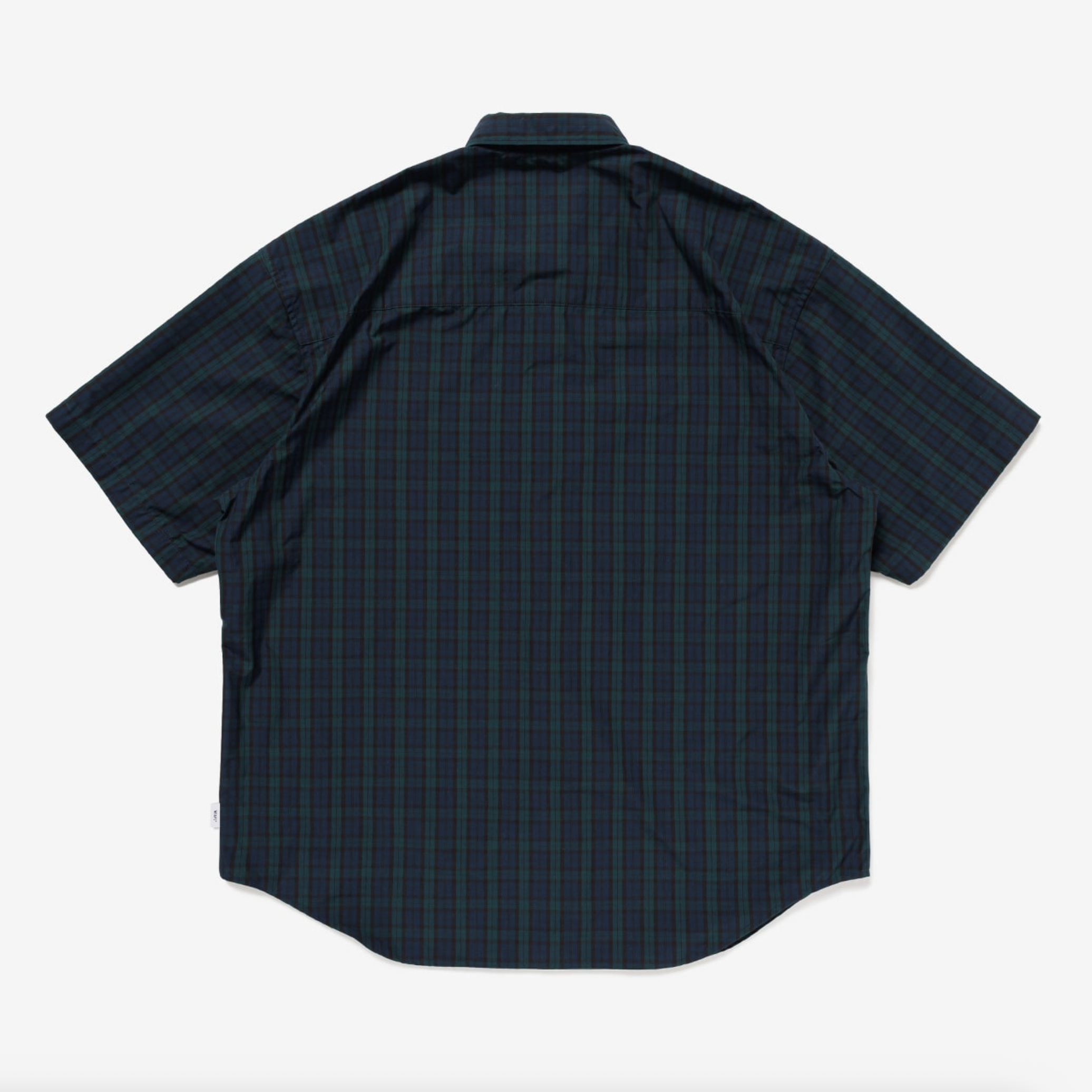 -(B4e01)-WTAPS BD 04 / SS / COTTON. BROADCLOTH. TEXTILE 格紋 短袖 襯衫-251WVDT-SHM06