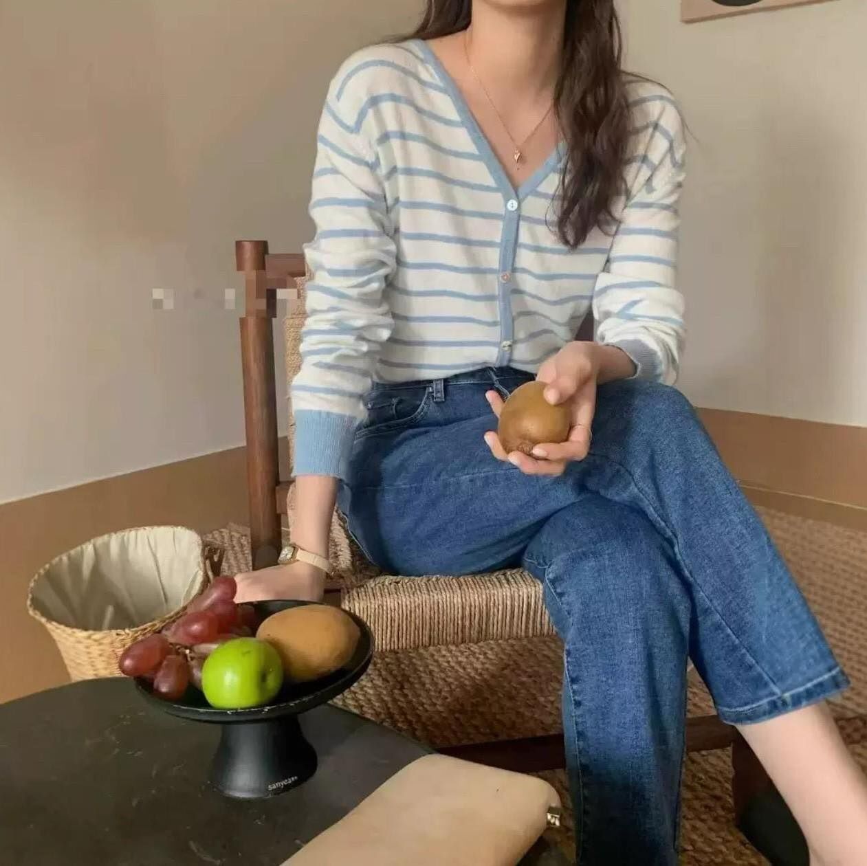 【超透氣的撞色條紋小薄外套】（現貨）