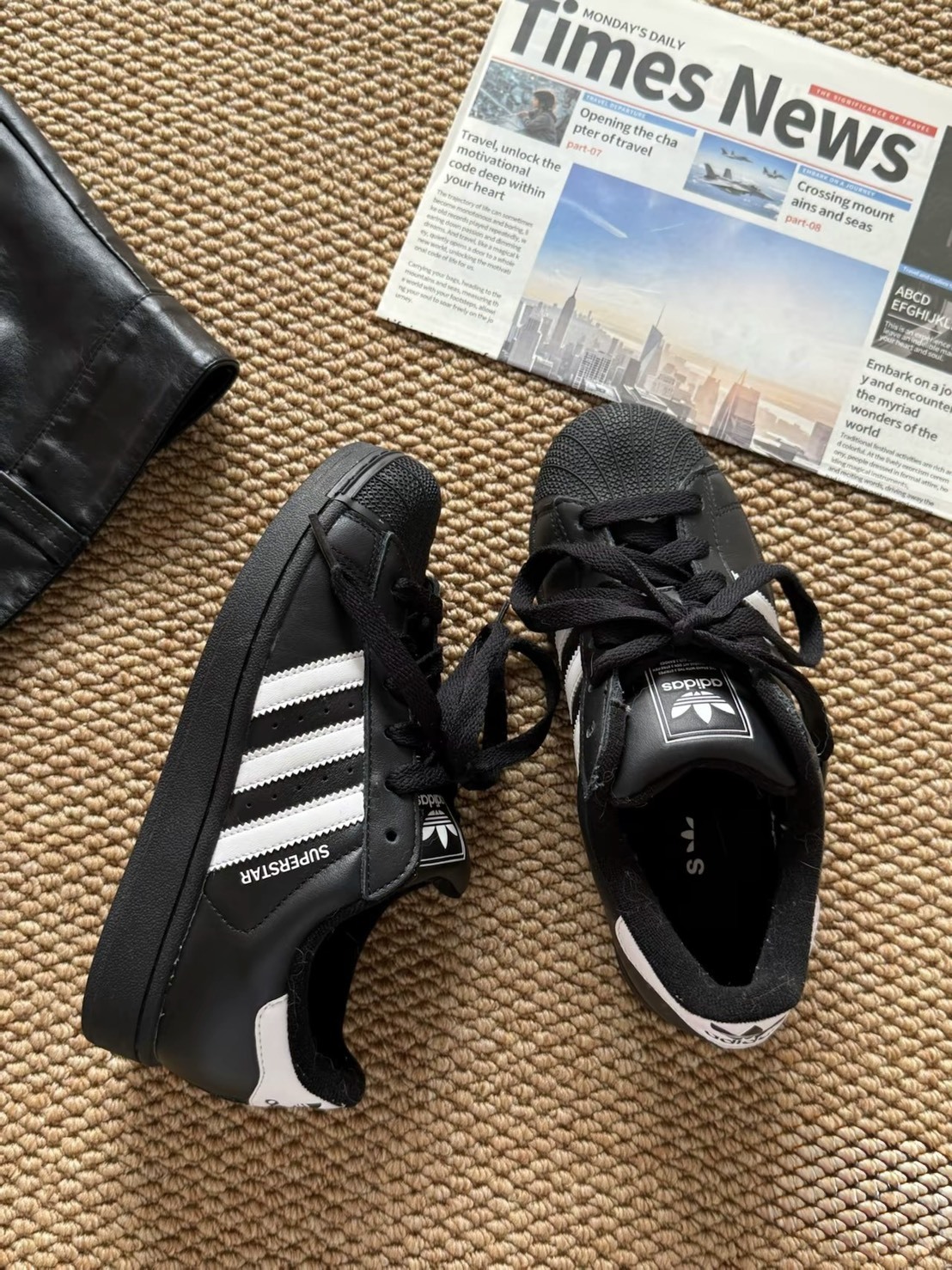 KTQ STORE ‧ Adidas Superstar 2.0 貝殼頭 愛迪達 三葉草 黑白 黑標 JI0079