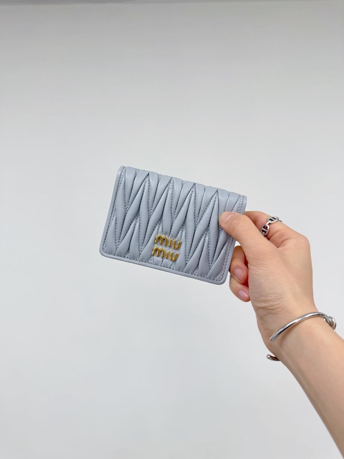 Miu Miu Matelassé Nappa Leather Card Holder