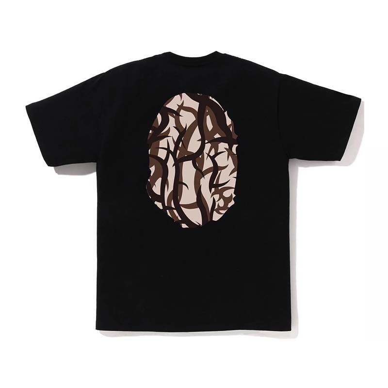 BAPE Trial Camo Big Ape Head Tee 荊棘 猿人 短袖 黑色 BAPE-451 [台灣現貨]
