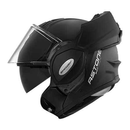 ASTONE RV6 素色 後掀式安全帽 消光黑