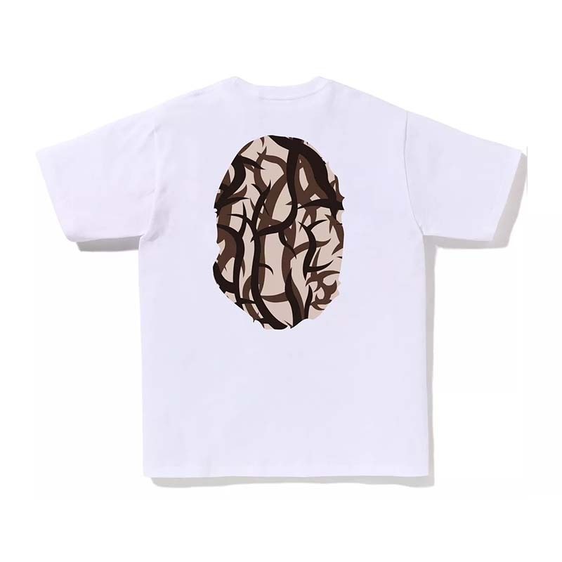 BAPE Trial Camo Big Ape Head Tee 荊棘 猿人 短袖 白色 BAPE-452 [台灣現貨]