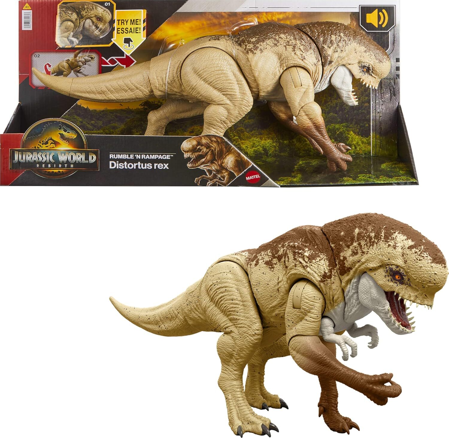 《 MATTEL 》 侏羅紀世界電影系列-嘶吼攻擊惡龍