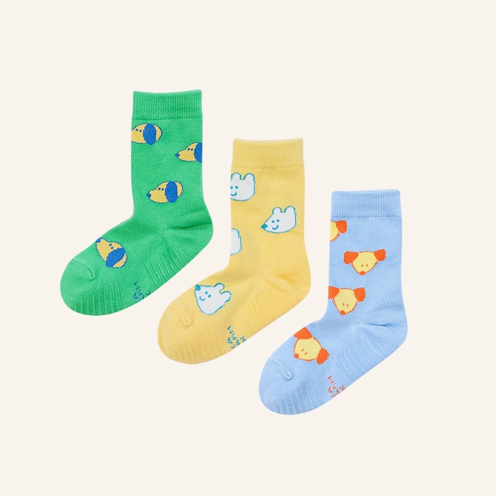 星期天狗狗亮彩3入組