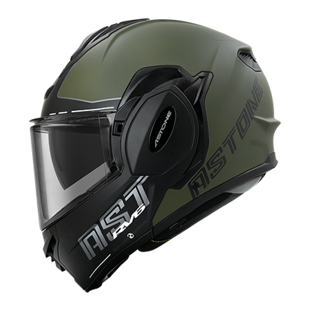 ASTONE RV6 ZC01 後掀式安全帽 平綠白