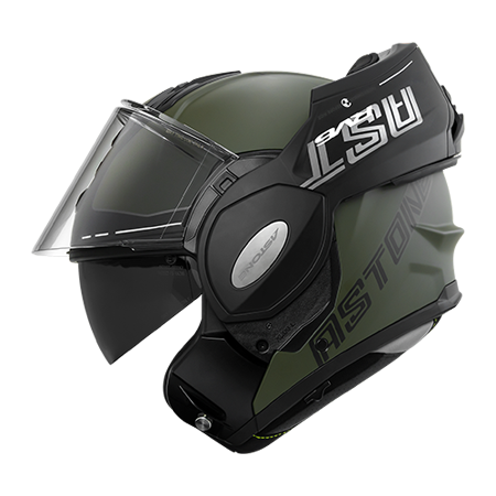 ASTONE RV6 ZC01 後掀式安全帽 平綠白