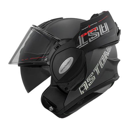 ASTONE RV6 ZC01 後掀式安全帽 平鐵灰紅