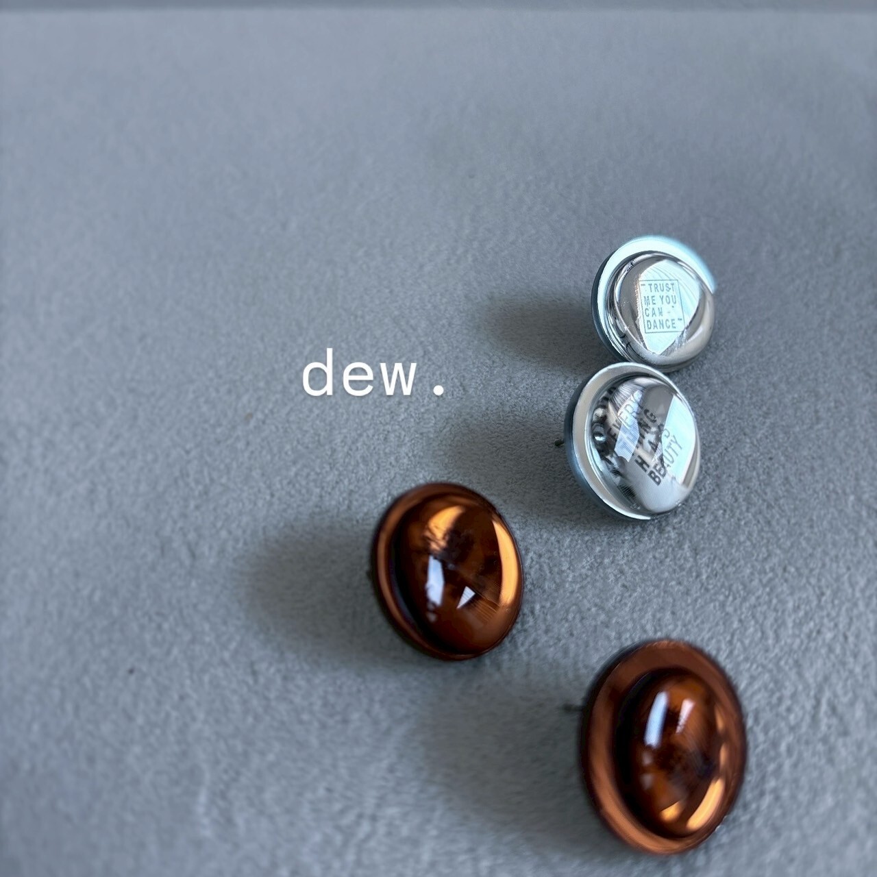 [ALL IS WELL.] dew. | 銀色 | 耳夾 | NO.35