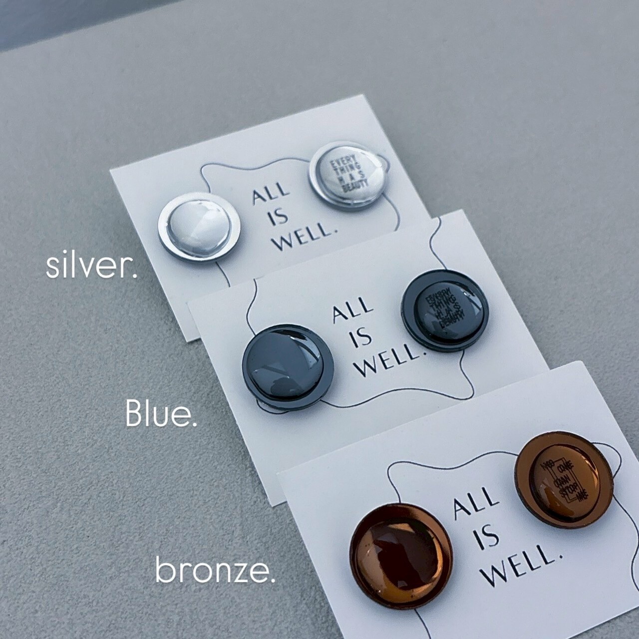 [ALL IS WELL.] dew. | 銀色 | 耳夾 | NO.35