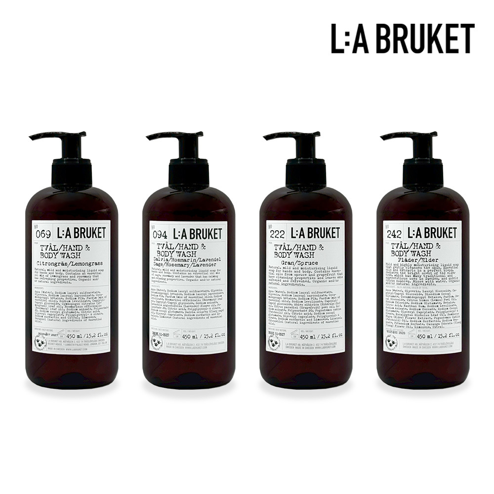 L:A BRUKET 潔膚露 450ml 多款可選