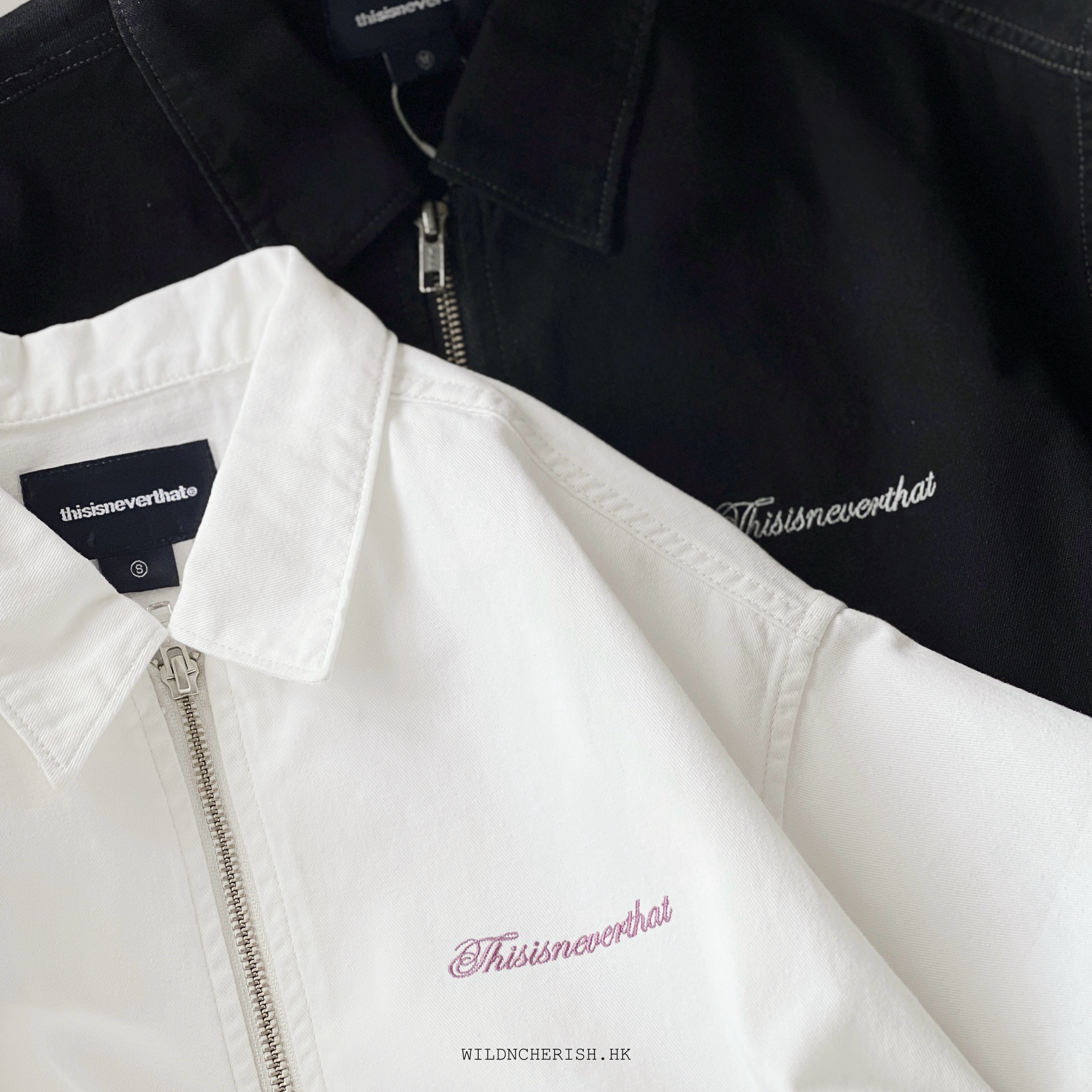 現貨 | Thisisneverthat 8oz Washed Denim Zip S/S Shirt 牛仔 恤衫