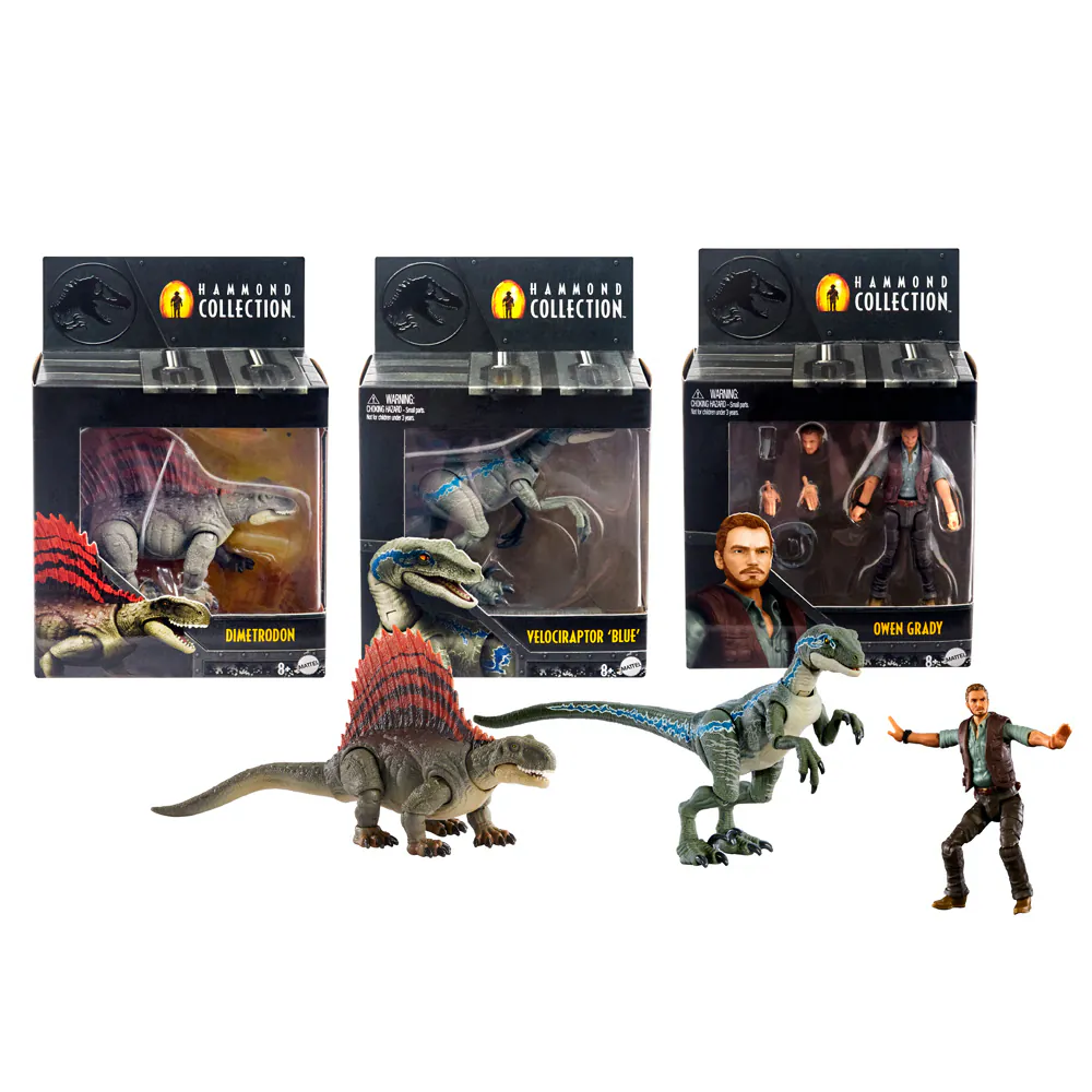 《 MATTEL 》  侏羅紀世界-哈蒙德博士恐龍與人物系列 (隨機出貨)