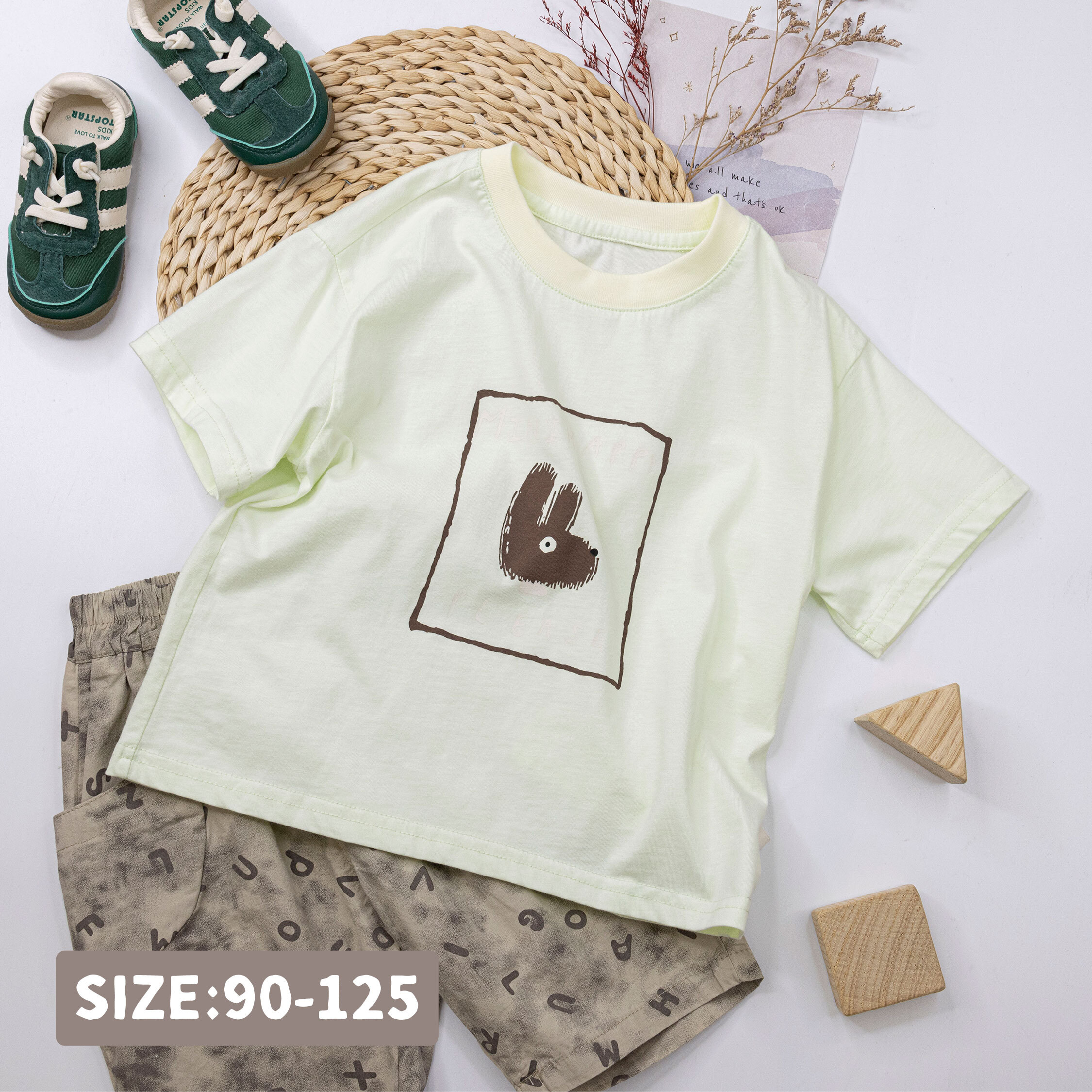 萌寵小怪獸印花上衣 (H50603)