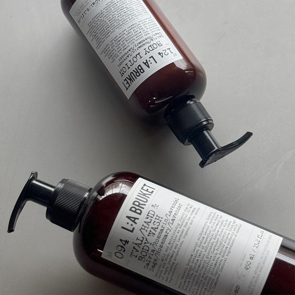 L:A BRUKET 鼠尾草/迷迭香/薰衣草沐浴組 (094潔膚露450ml+124身體乳240ml)