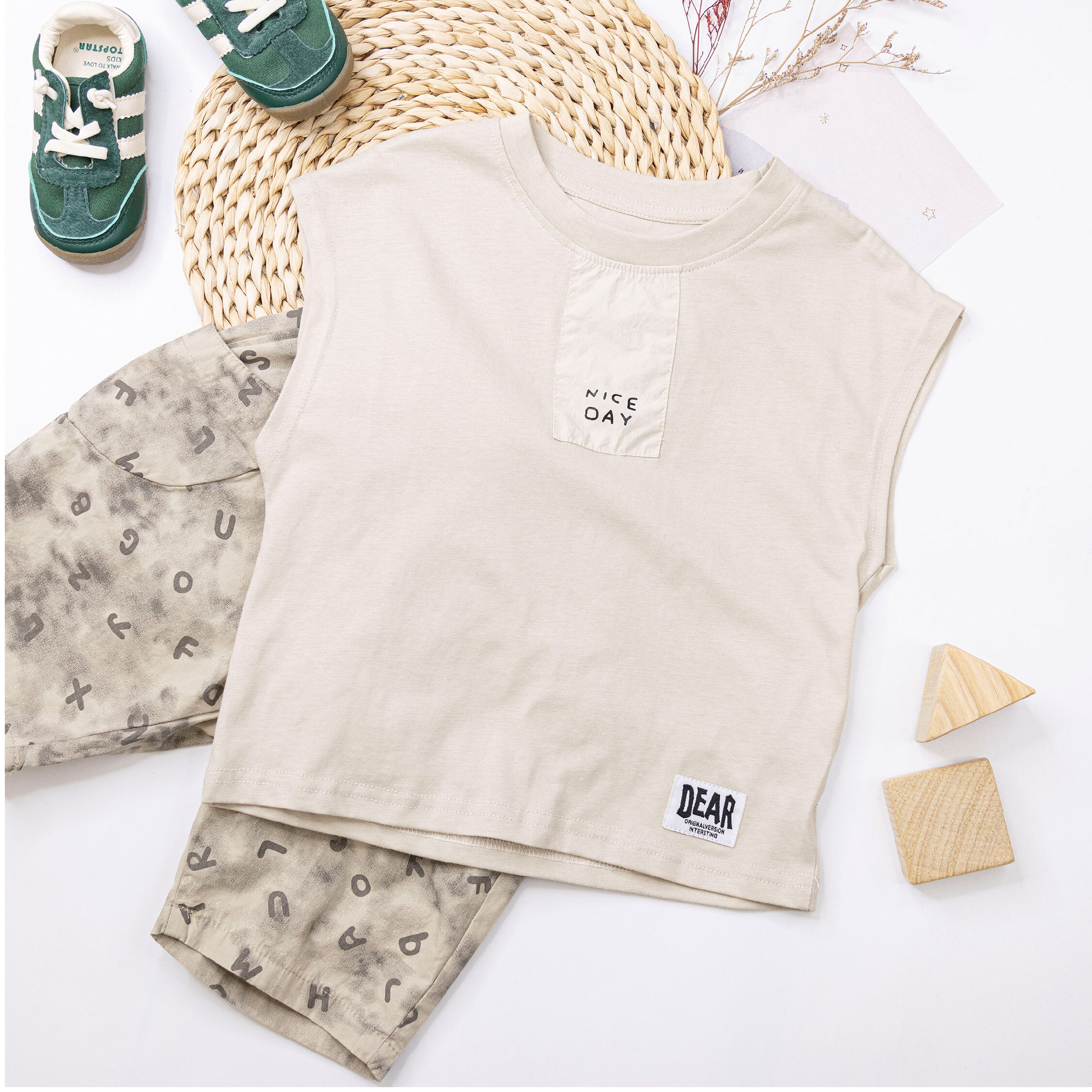 NICE DAY日系文青背心/上衣 (H50670)