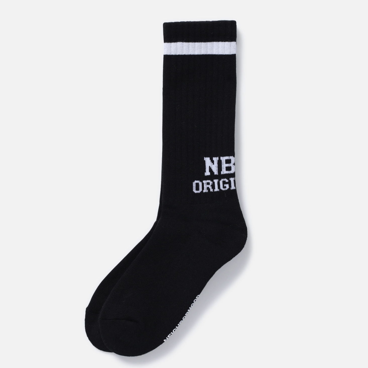 -(B3b01)-NEIGHBORHOOD  LOGO LINE SOCKS 線條 襪子 黑色/白色/灰色 -251WINH-UWM01