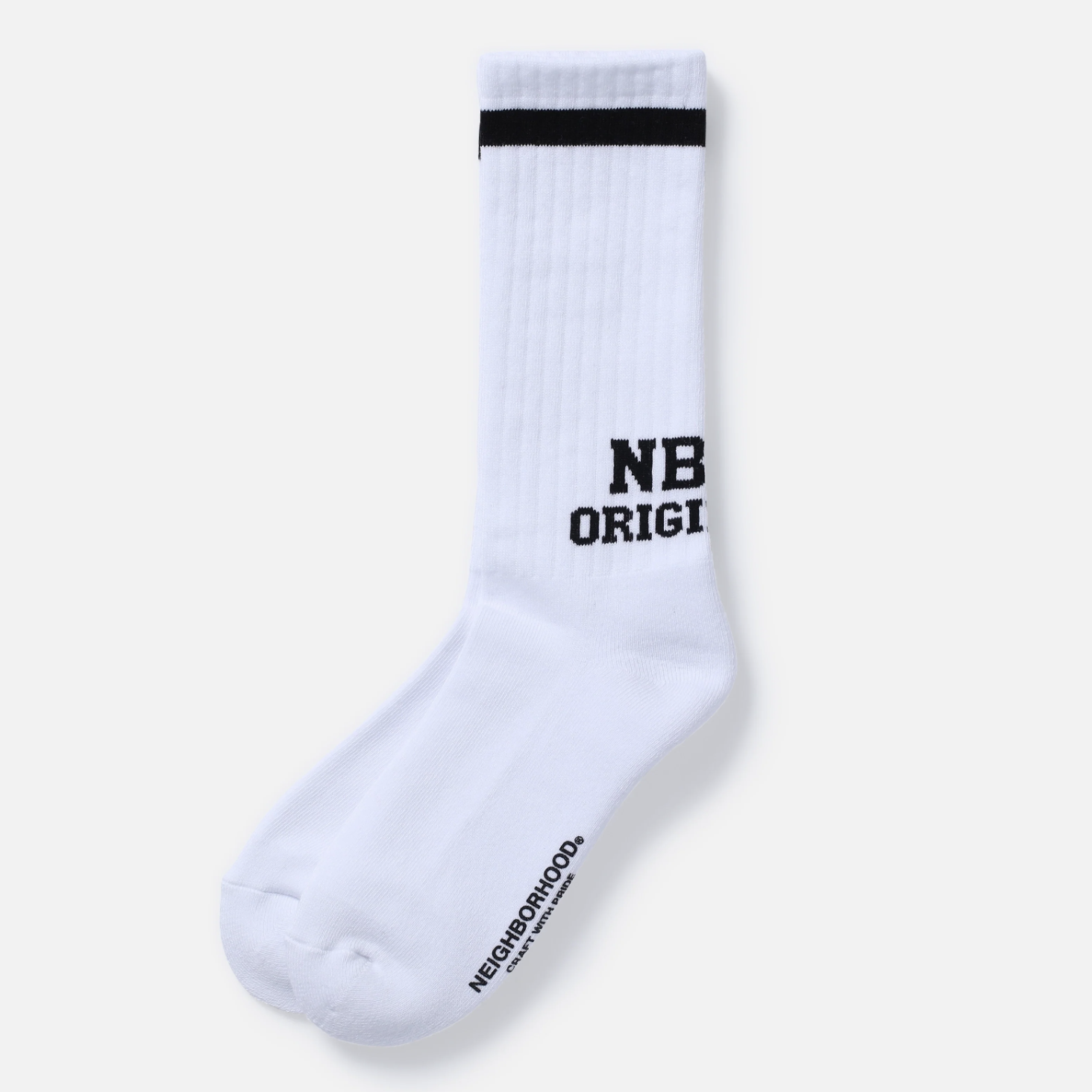 -(B3b01)-NEIGHBORHOOD  LOGO LINE SOCKS 線條 襪子 黑色/白色/灰色 -251WINH-UWM01