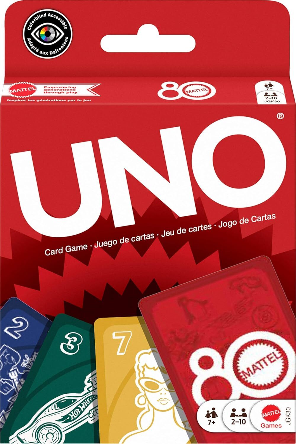 《 MATTEL 》  UNO Mattel 美泰兒 80週年版