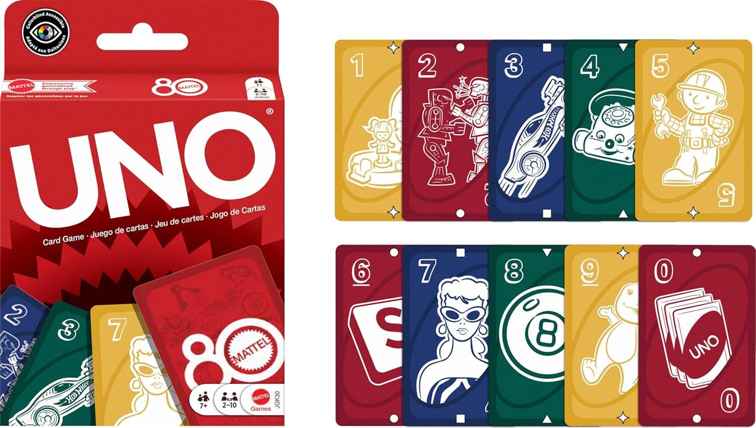 《 MATTEL 》  UNO Mattel 美泰兒 80週年版
