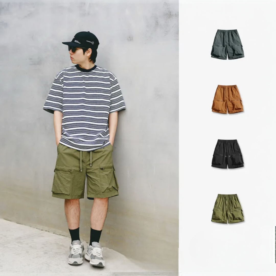 夏季防潑水薄款工裝短褲 4色 ps55 ( G55 )