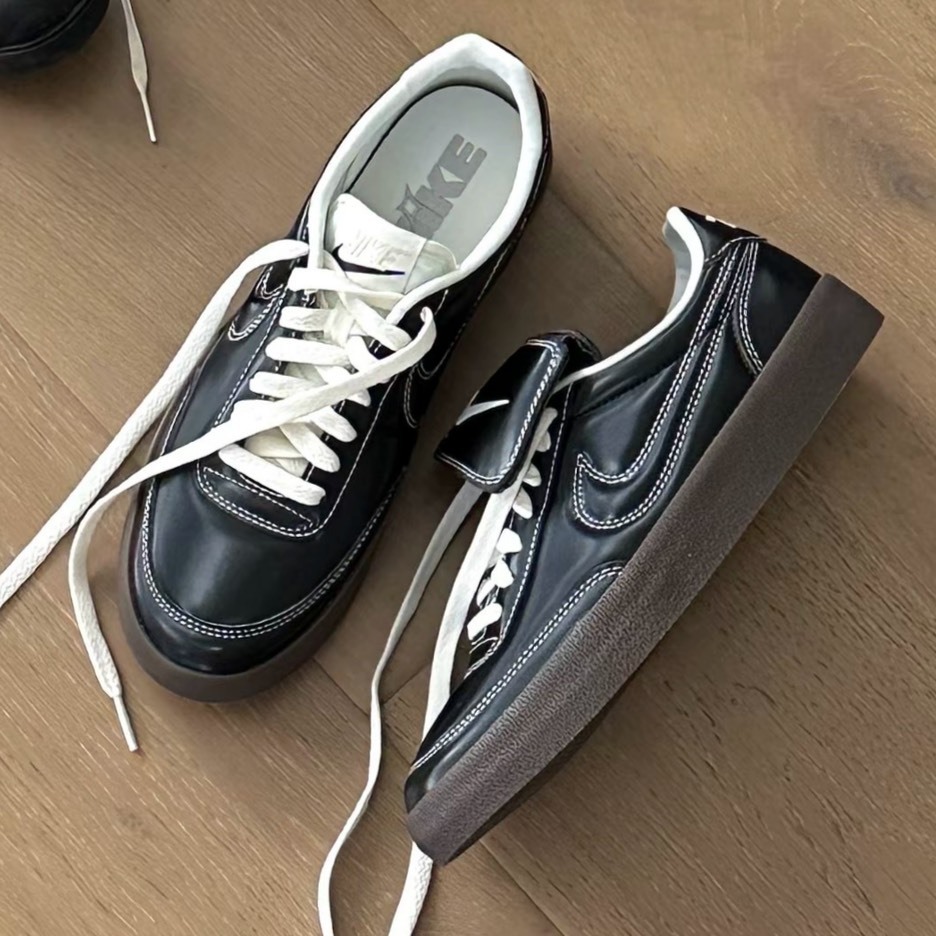NIKE KILLSHOT 2 PRM 德訓鞋 黑色 黑皮革 低筒休閒鞋 HQ3489-010 可拆解翻蓋