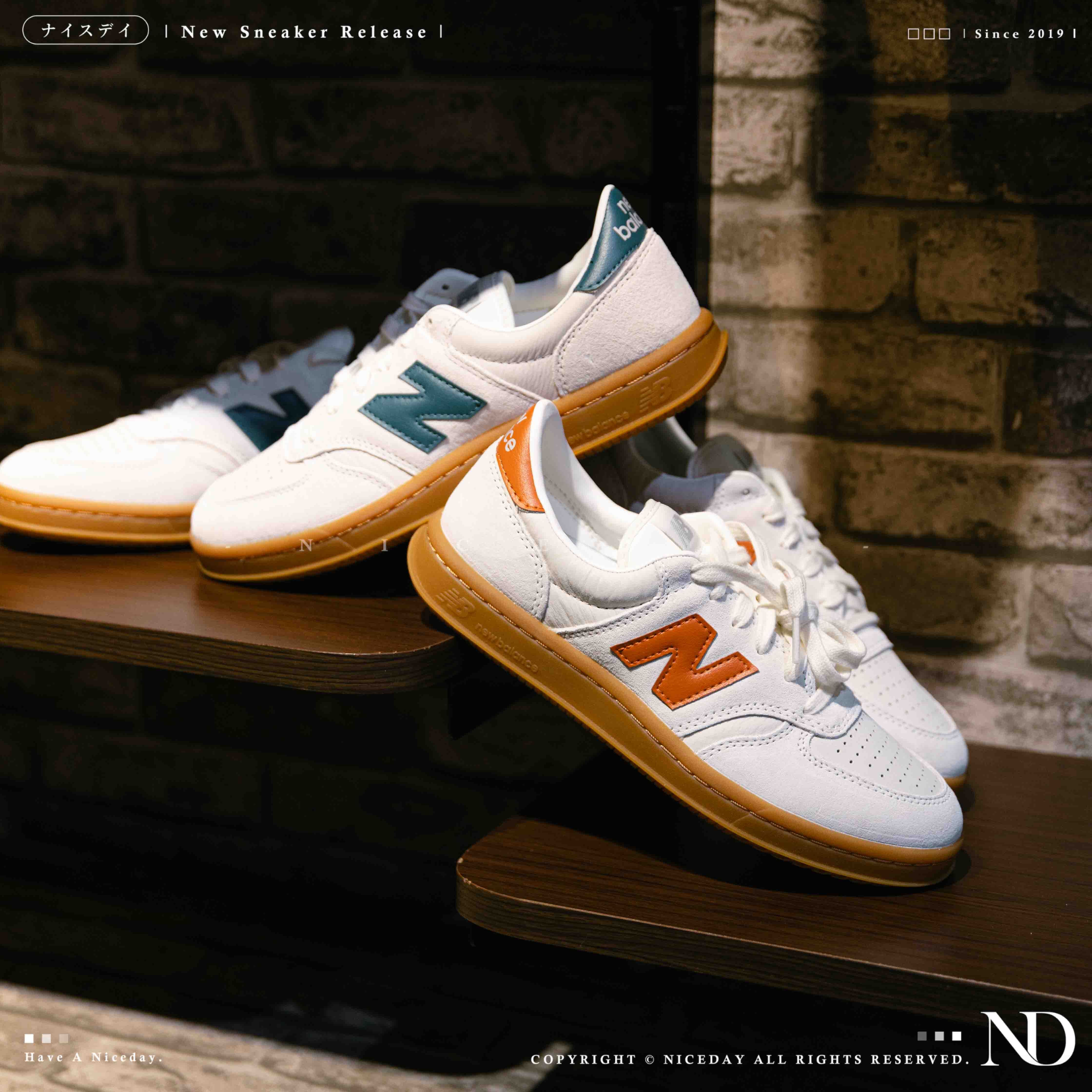 NICEDAY 現貨 New Balance 500 米橘 米綠 綠 橘 復古 焦糖底 麂皮 皮革 板鞋 CT500