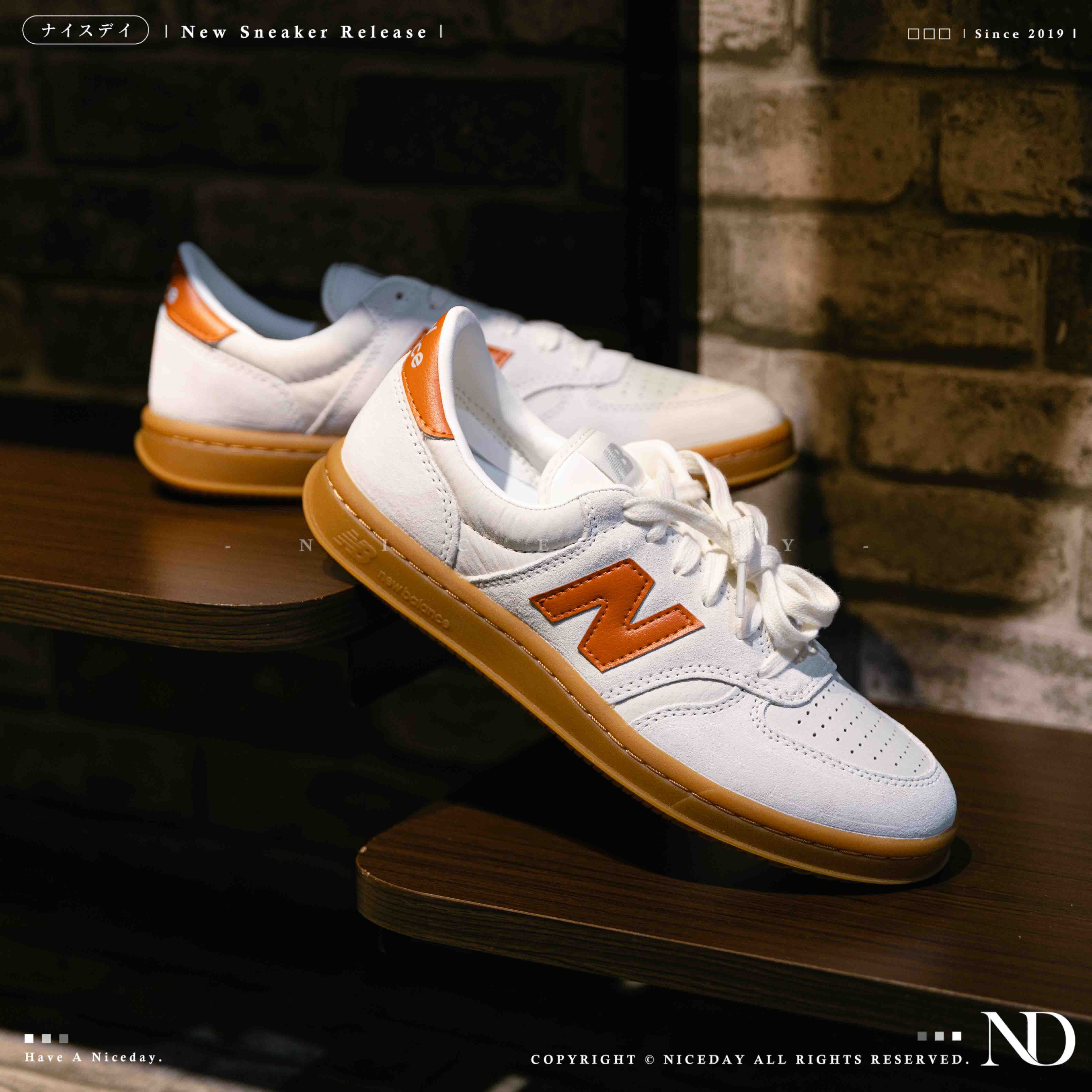 NICEDAY 現貨 New Balance 500 米橘 米綠 綠 橘 復古 焦糖底 麂皮 皮革 板鞋 CT500