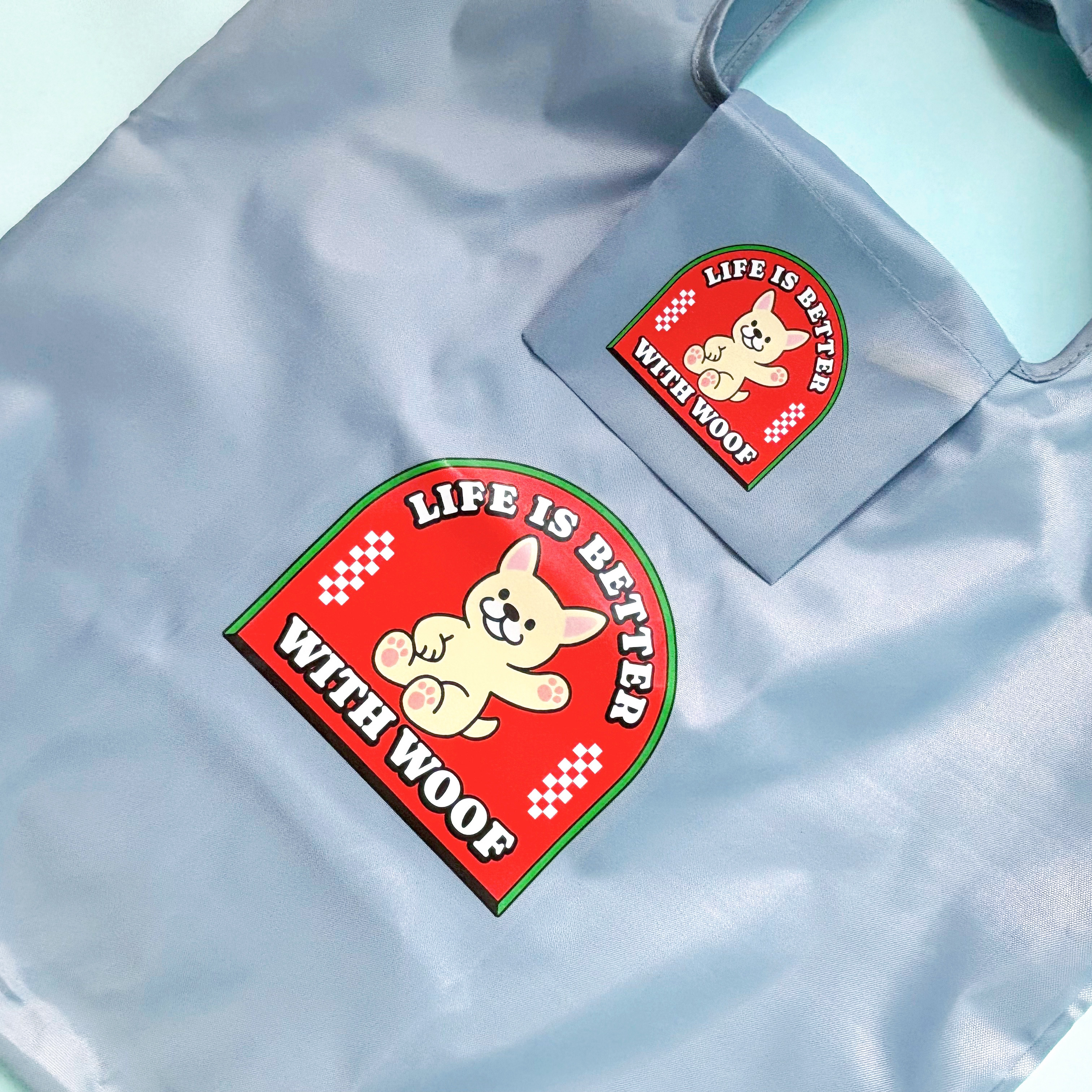 汪喵香港遊系列  | LIFE IS BETTER 狗狗款  |摺疊環保袋