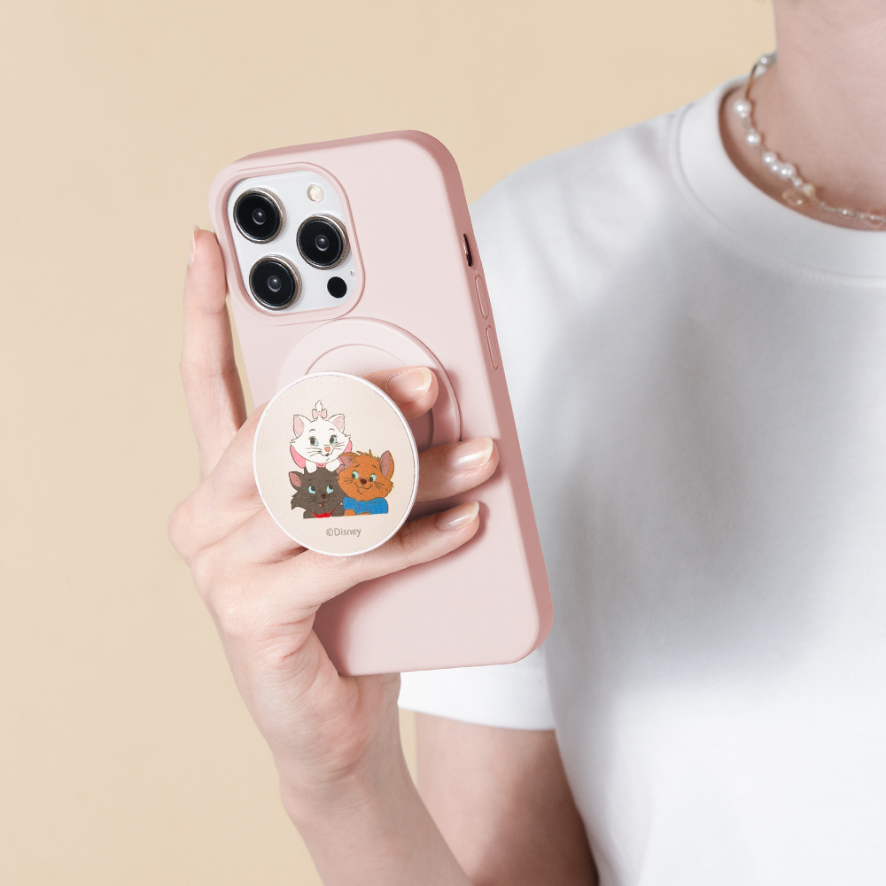 Disney 貓貓狗狗-磁吸金屬手機支架【正版授權】