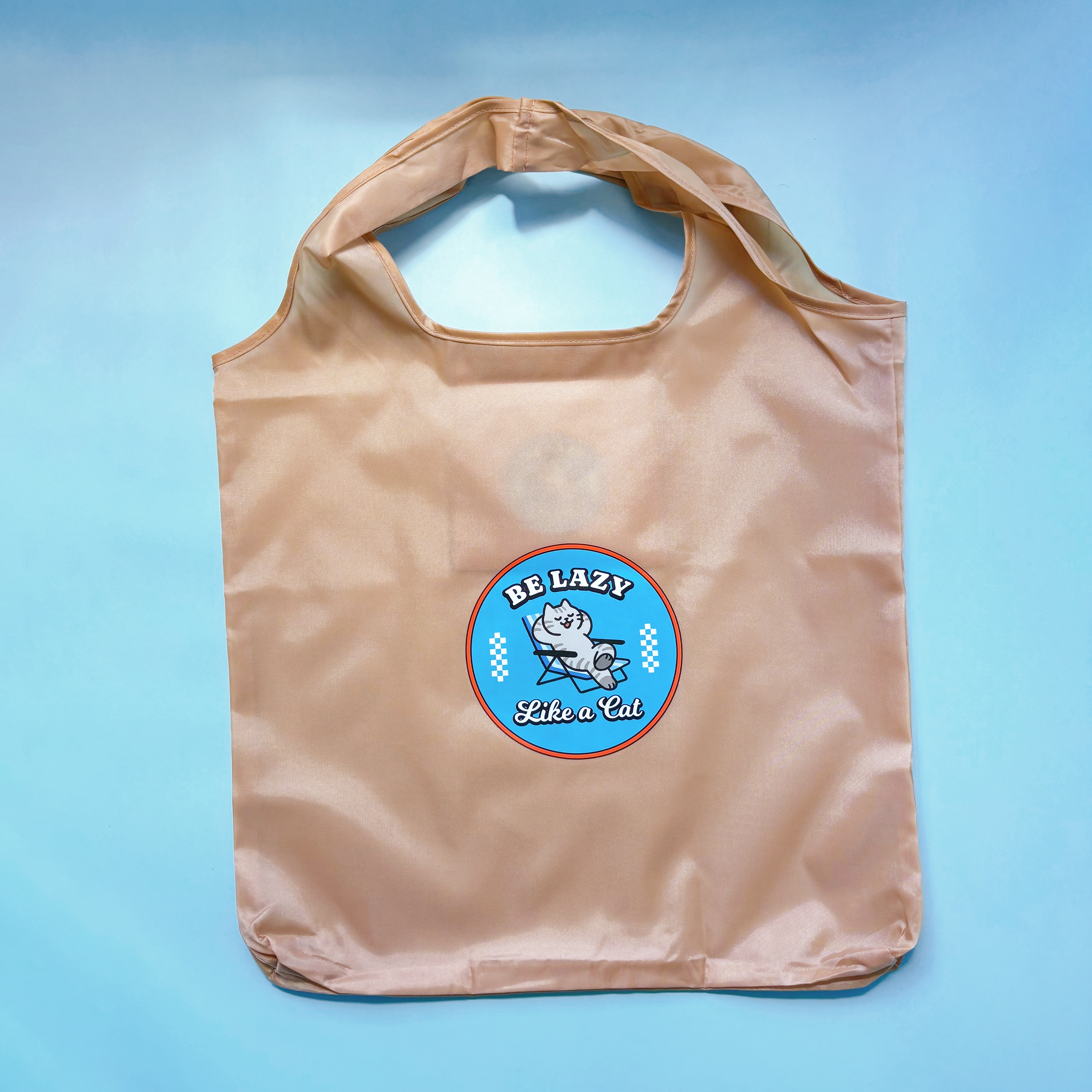 汪喵香港遊系列  |  BE LAZY LIKE A CAT |摺疊環保袋