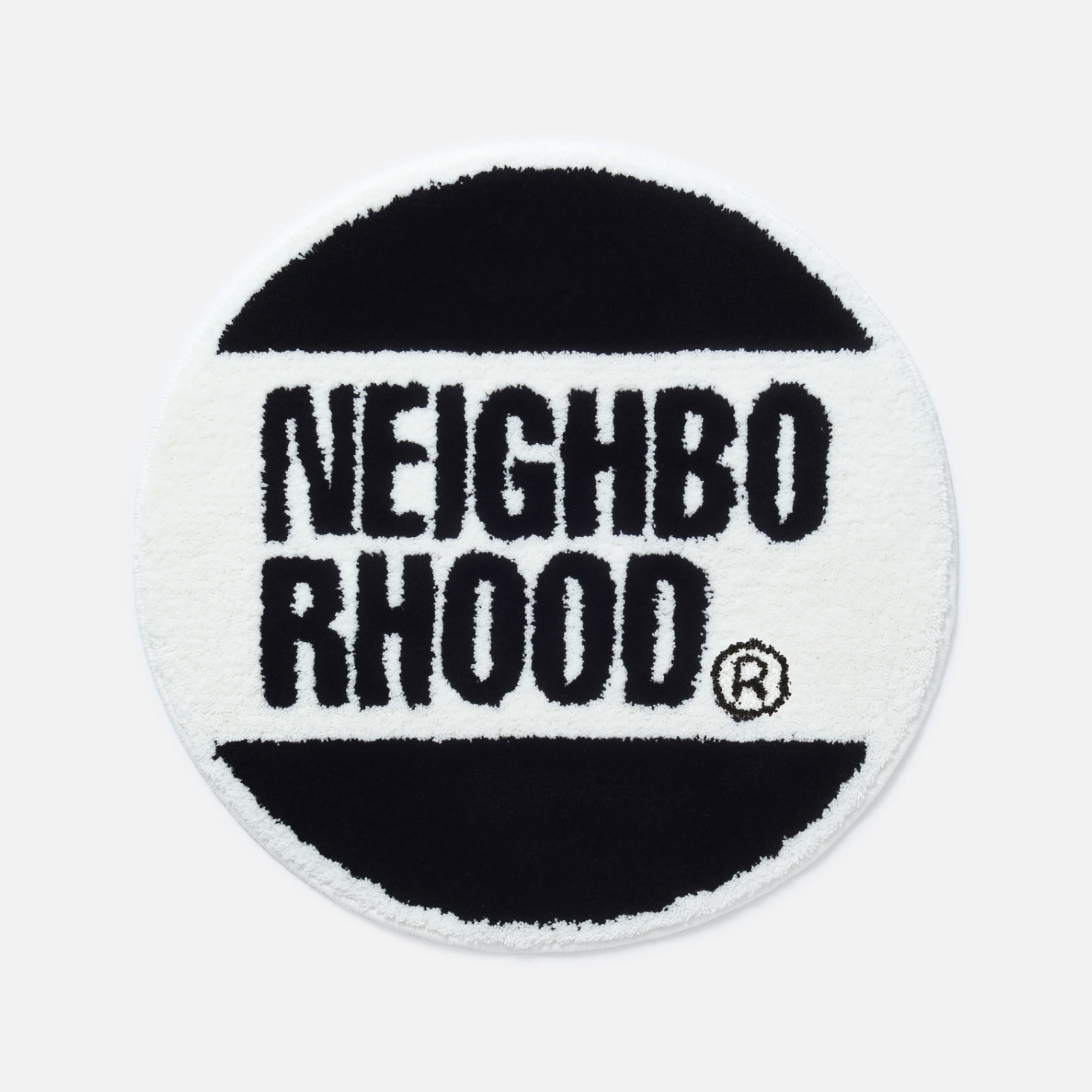 -(C9a)-NEIGHBORHOOD  NH X GALLERY 1950 . CIRCLE RUG MAT 復古 圓形 地墊 黑色/紅色/藍色-251RFGNN-AC01