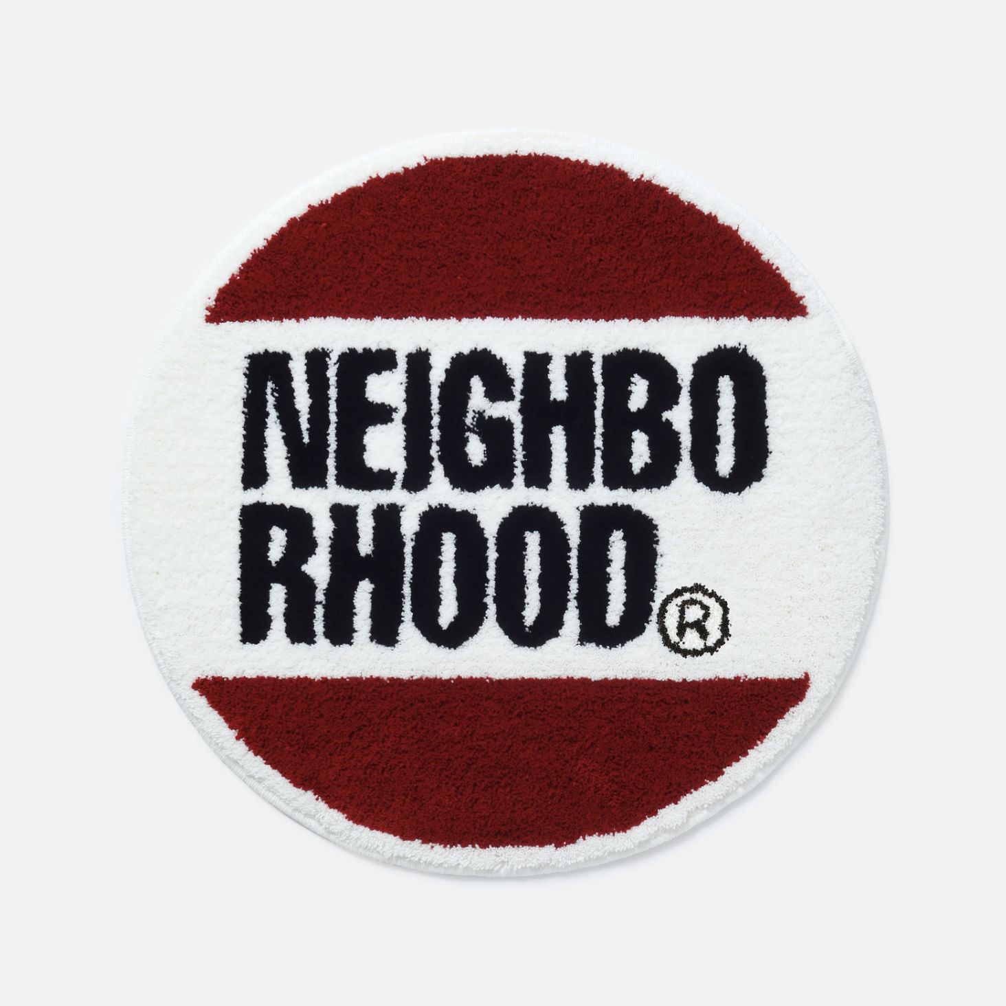 -(C9a)-NEIGHBORHOOD  NH X GALLERY 1950 . CIRCLE RUG MAT 復古 圓形 地墊 黑色/紅色/藍色-251RFGNN-AC01