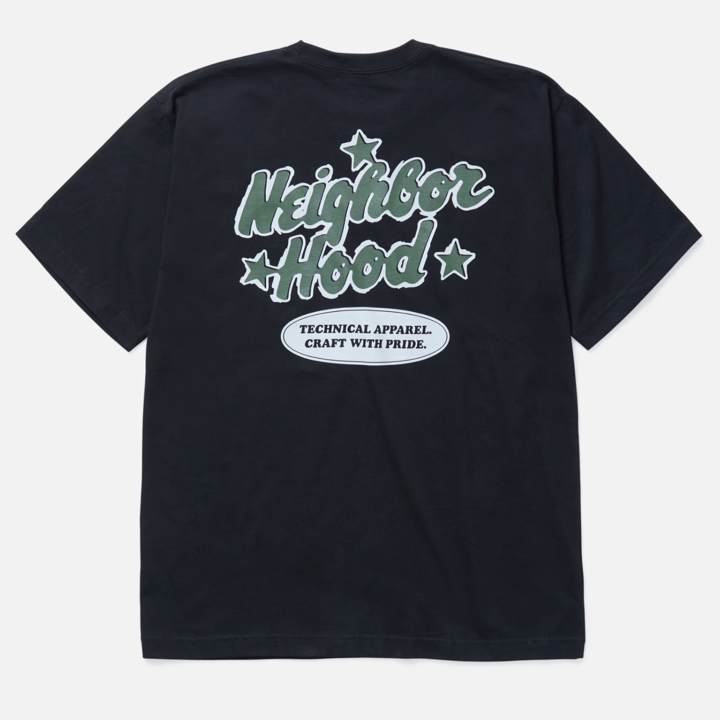 -(B4e02)-NEIGHBORHOOD  NH . TEE SS-12 STAR 星星 短Ｔ 黑色-251PCNH-ST12