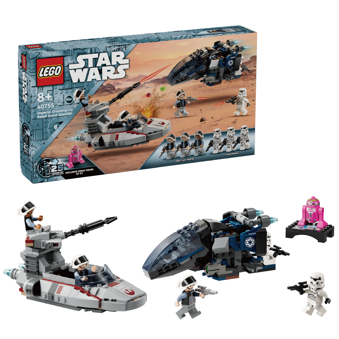 40755 Imperial Dropship vs. Rebel Scout Speeder