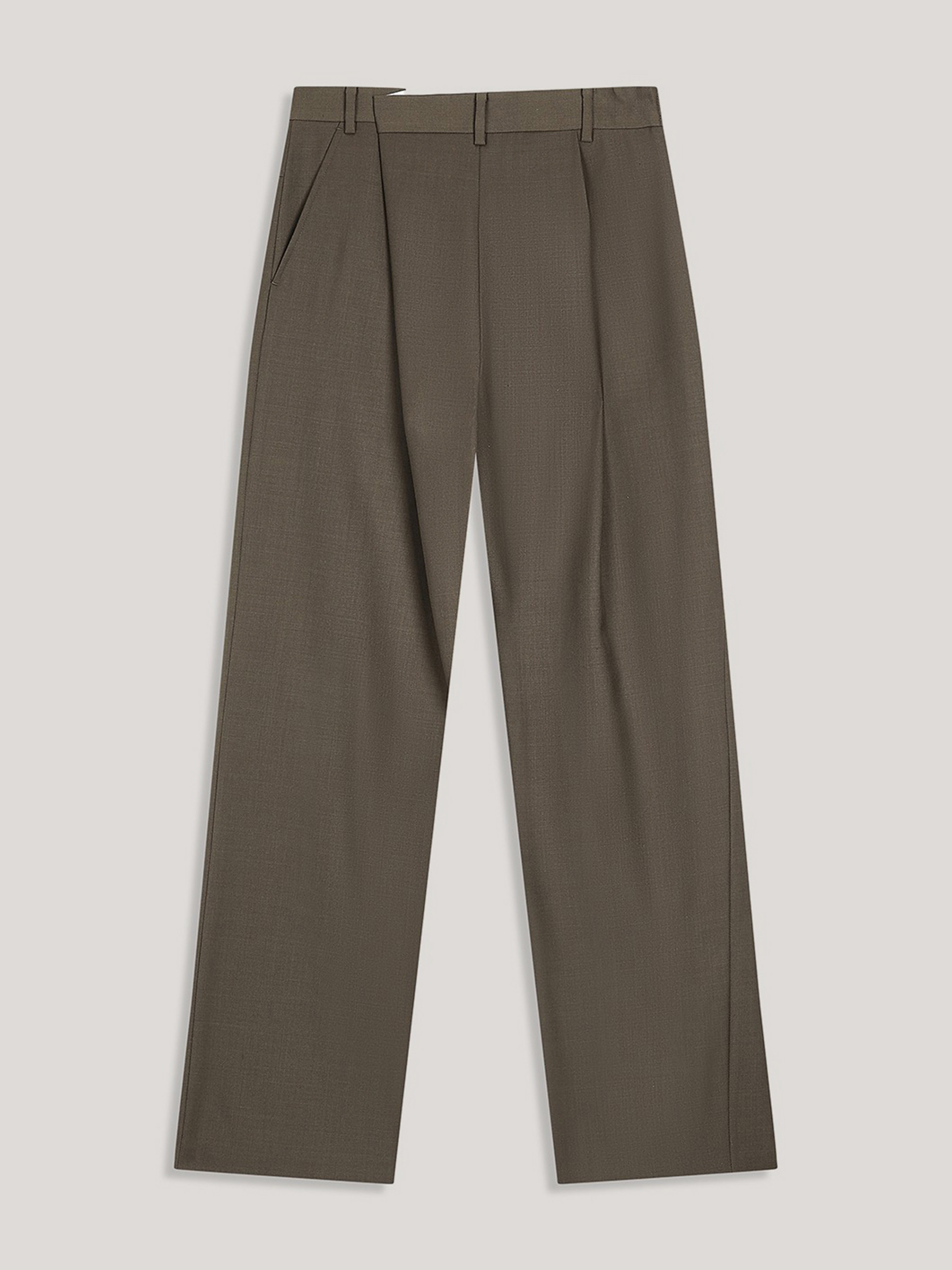 OPEN YY WRAP-OVER WAIST PANTS 長褲