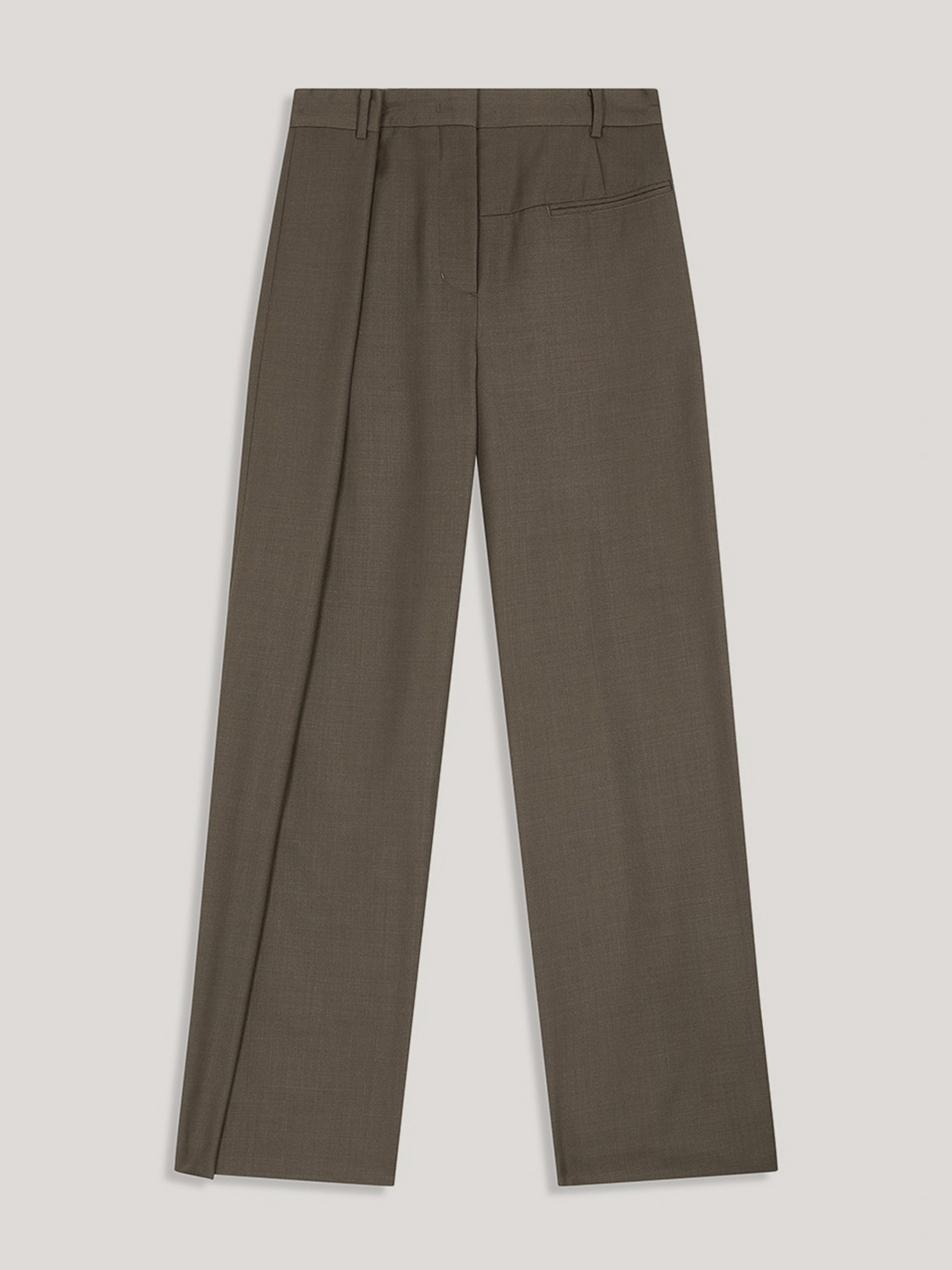 OPEN YY WRAP-OVER WAIST PANTS 長褲