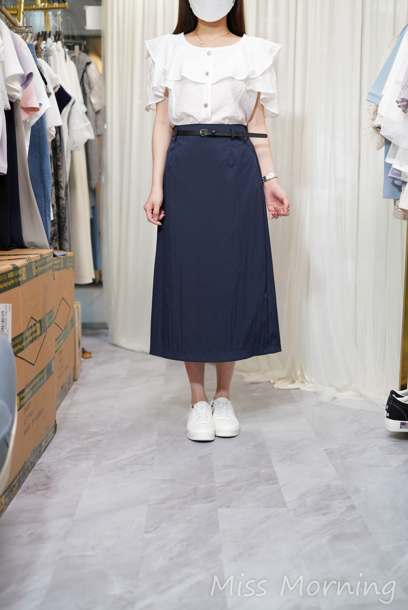 小露肩免燙顯瘦上衣(14665)&知性美連腰帶免燙風衣裙(33979)